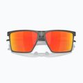 Oakley Futurity satin grey smoke/prizm ruby polarized sunglasses 5