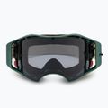 Oakley Airbrake MTB cycling goggles black green colourshift/light grey 2