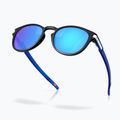Oakley Latch matte black/prizm sapphire sunglasses 5