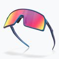 Oakley Sutro matte cyan/blue colorshift/prizm road sunglasses 4