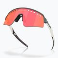 Oakley Sutro Lite Sweep matte silver/blue colourshift/prizm trail torch sunglasses 4