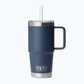 Thermal mug YETI Rambler Straw 739 ml navy