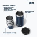 Travell glasses YETI Shot 48 ml 4 pcs. navy 10