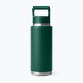 Thermal bottle YETI Rambler Straw 769 ml black forest green 2