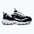 SKECHERS women's D'Lites Biggest Fan black/white/silver shoes 2