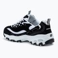 SKECHERS women's D'Lites Biggest Fan black/white/silver shoes 3