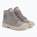Women's Palladium Pampa HI gray flannel shoes 4
