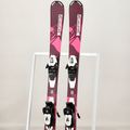 Children's downhill skis Salomon Lux Jr S + C5 bordeau/pink 12