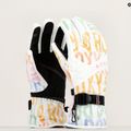 Women's snowboard gloves ROXY Jetty black bright white sapin 9