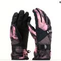 Women's snowboard gloves ROXY Jetty true black pansy pansy 5