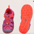 KEEN Moxie purple wine/nasturtium children's trekking sandals 14