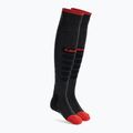 Lenz Heat Sock 5.1 Toe Cap Regular Fit grey-red ski socks 1070