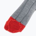 Lenz Heat Sock 5.1 Toe Cap Slim Fit grey/red ski socks 4