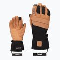 Men's ski gloves Lenz Think About brown/black