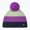 Children's winter hat Eisbar Star Pompon purple