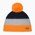 Children's winter hat Eisbar Star Pompon orange