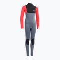 Children's swimming wetsuit ION Capture 5/4 Back Zip steel blue/red