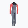 Children's surfing wetsuit ION Capture 4/3 Front Zip Jr steel blue/red 2