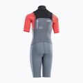 Children's surfing wetsuit ION Capture 2/2 Shorty Back Zip Jr steel blue/red 2