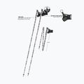 Komperdell FXP Carbon The Erlkönig running poles black/white 2