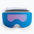 Red Bull SPECT Magnetron Slick ski goggles shiny silver/white/red blue mirror/dusk blue snow 004 2