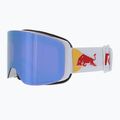 Red Bull SPECT Magnetron Slick ski goggles shiny silver/white/red blue mirror/dusk blue snow 004 8