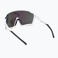 Red Bull SPECT Stun shiny white/smoke with purple-green mirror sunglasses 2