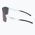 Red Bull SPECT Stun shiny white/smoke with purple-green mirror sunglasses 4