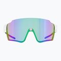Red Bull SPECT Stun shiny white/smoke with purple-green mirror sunglasses 6