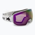 Ski goggles Red Bull Spect Fink matt white/orange with purple mirror