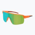 Sunglasses Red Bull SPECT Dakota matt clear neon-orange/brown with blue-green mirr