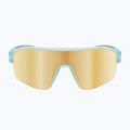 Sunglasses Red Bull SPECT Dundee matt clear light blue/ brown with gold mirror 3