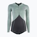 Women's wetsuit ION Amaze Hot Shorty 1.5 Front Zip light olive