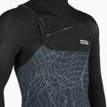 Men's ION Seek Core 3/2 mm Front Zip distorted black swim wetsuit 4