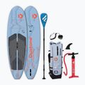 Inflatable SUP board set DUOTONE iSUP Flow Air SLS 10'8 2026 cyan blue
