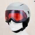 Giro Orbit Spherical matte light grey/vivid ember ski helmet 9