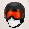 Women's ski helmet Giro Aria Spherical matte black/vivid cooper 9