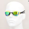 Arena swimming goggles Cobra Core Swipe Mirror emerald/cyber lime 7