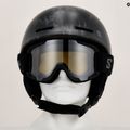 Children's ski helmet Salomon Player Combo + Goggles XV Jr black&tie/black silver 11