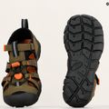 KEEN Seacamp II CNX dark olive/gold flame children's sandals 9