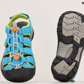 KEEN Newport Boundless blue atoll/daiquiri green junior sandals 9