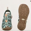 KEEN Whisper granite green/peach parfait women's sandals 9