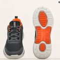Men's SKECHERS Go Walk Arch Fit Idyllic charcoal/white/orange shoes 10