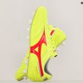 Mizuno Morelia II Elite MD safety yellow/fiery coral 2/galaxy silver men's football boots 10