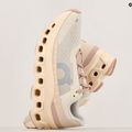 Women's On Running Cloudmonster moon/fawn running shoes 10