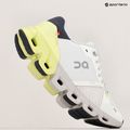 Men's On Cloudflyer 4 white/hay running shoes 9