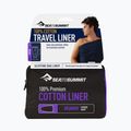 Sea to Summit Premium Cotton Travel Sleeping Bag Liner - Mummy navy blue AMUMMYOSNB