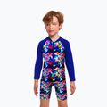 Children's UPF 50+ suit Funky Trunks Go Jump Suit wet wave