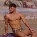 Men's swim boxers Funky Trunks Sidewinder Trunks berry good 6
