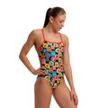 Children's one-piece swimsuit Funkita Single Strap One Piece berry good 2